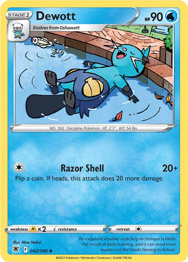 Dewott (042/189) [Sword & Shield: Astral Radiance] | Game Haven TX
