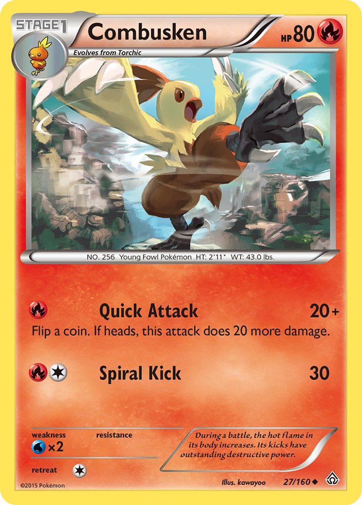 Combusken (27/160) [XY: Primal Clash] | Game Haven TX