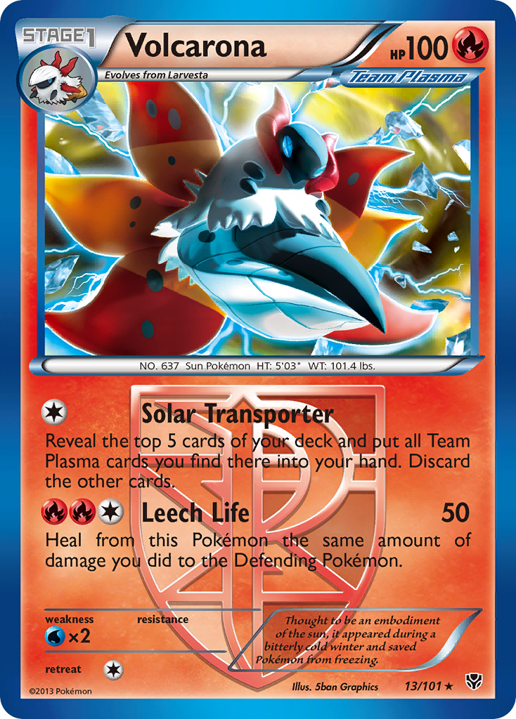 Volcarona (13/101) [Black & White: Plasma Blast] | Game Haven TX