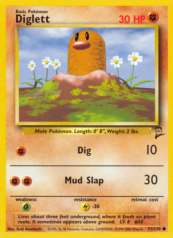 Diglett (71/130) [Base Set 2] | Game Haven TX