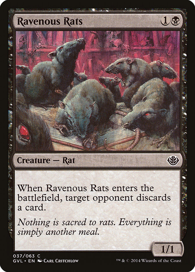 Ravenous Rats [Duel Decks Anthology: Garruk vs. Liliana] | Game Haven TX