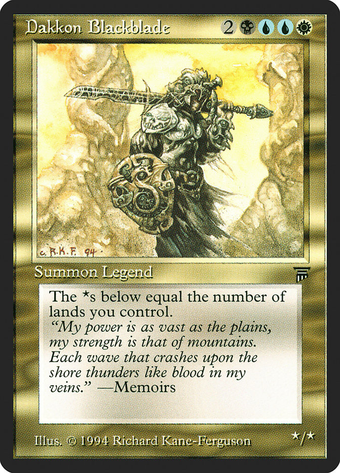 Dakkon Blackblade [Legends] | Game Haven TX