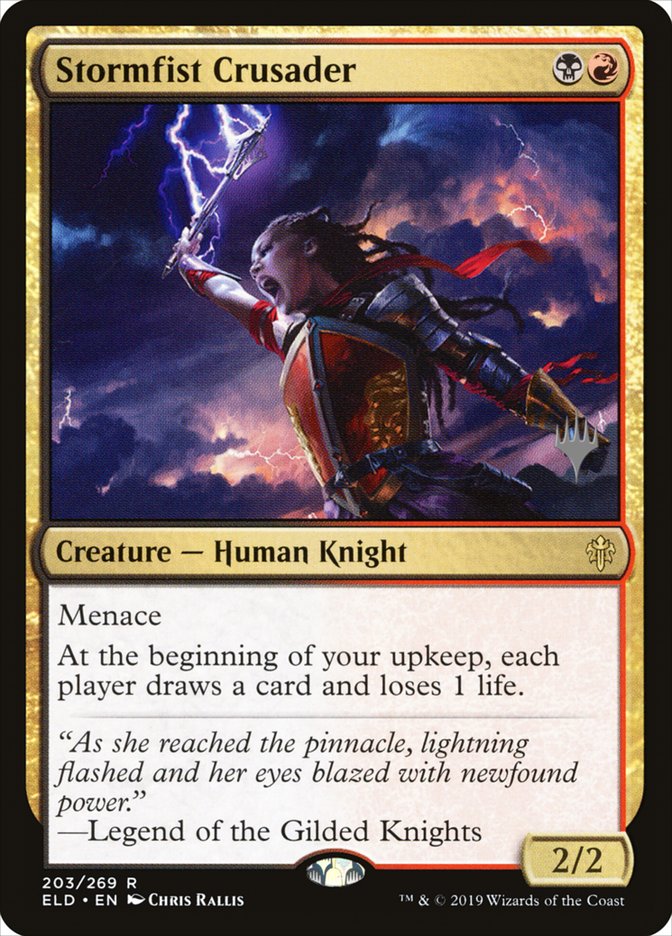 Stormfist Crusader (Promo Pack) [Throne of Eldraine Promos] | Game Haven TX