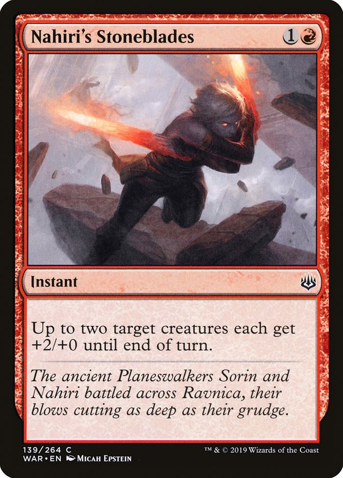 Nahiri's Stoneblades [War of the Spark] | Game Haven TX