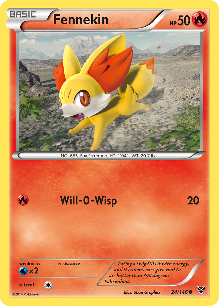 Fennekin (24/146) [XY: Base Set] | Game Haven TX