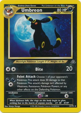 Umbreon (13/75) [Neo Discovery Unlimited] | Game Haven TX