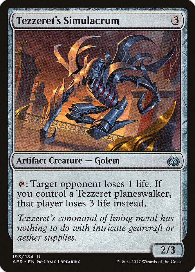 Tezzeret's Simulacrum [Aether Revolt] | Game Haven TX
