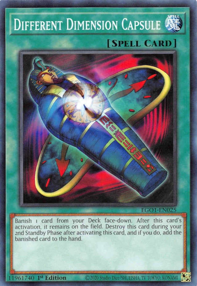 Different Dimension Capsule [EGO1-EN025] Common | Game Haven TX