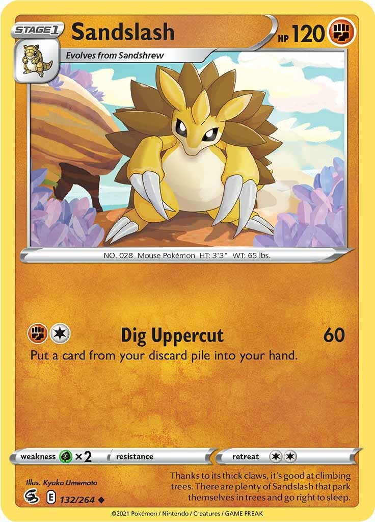 Sandslash (132/264) [Sword & Shield: Fusion Strike] | Game Haven TX