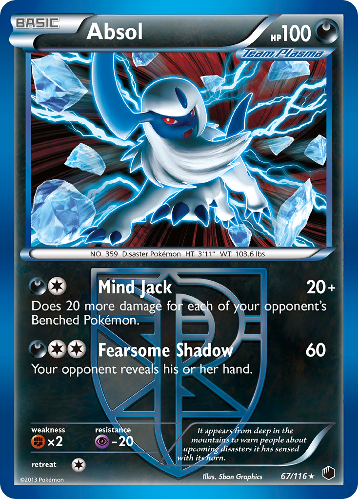 Absol (67/116) [Black & White: Plasma Freeze] | Game Haven TX