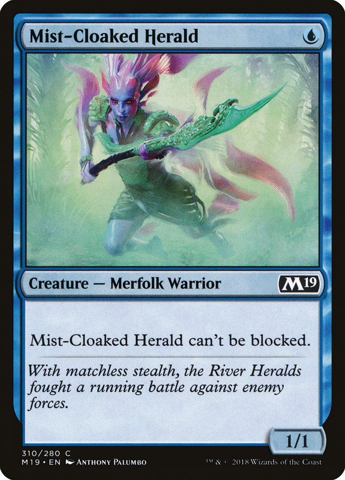 Mist-Cloaked Herald [Core Set 2019] | Game Haven TX