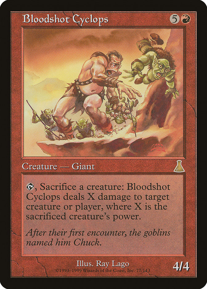 Bloodshot Cyclops [Urza's Destiny] | Game Haven TX