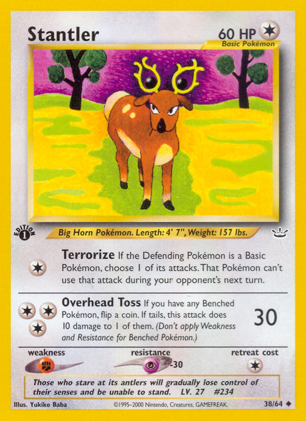 Stantler (38/64) [Neo Revelation 1st Edition] | Game Haven TX