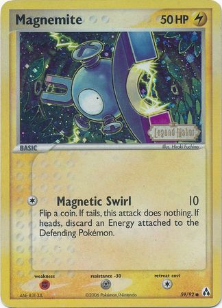Magnemite (59/92) (Stamped) [EX: Legend Maker] | Game Haven TX