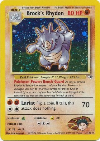 Brock's Rhydon (2/132) [Gym Heroes Unlimited] | Game Haven TX