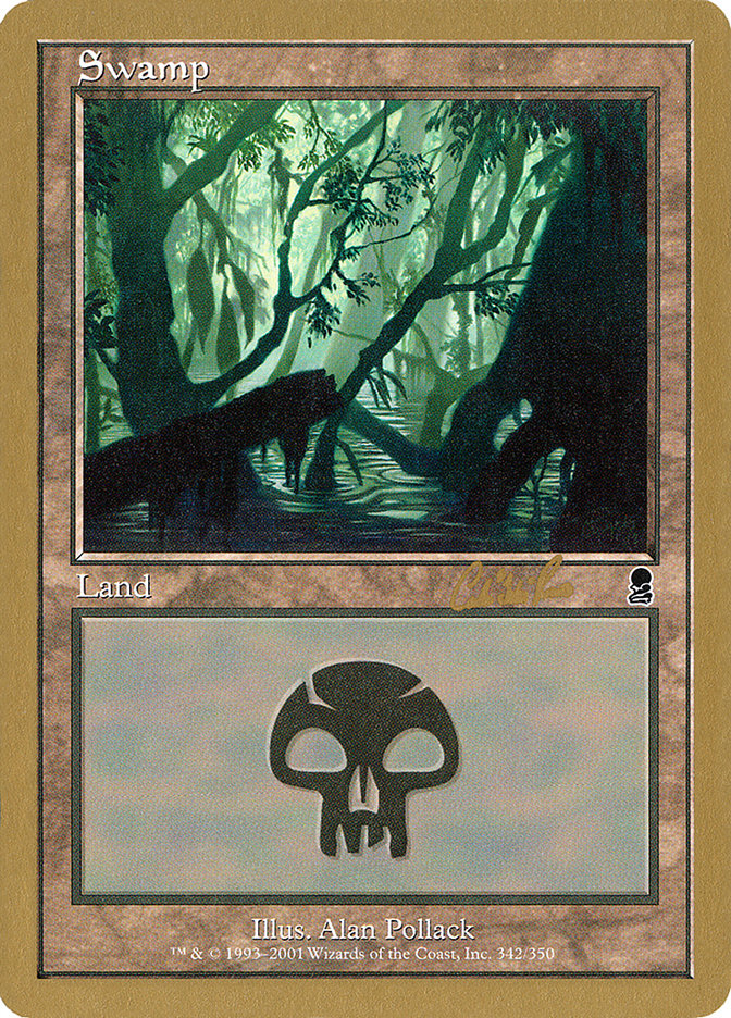 Swamp (cr342) (Carlos Romao) [World Championship Decks 2002] | Game Haven TX