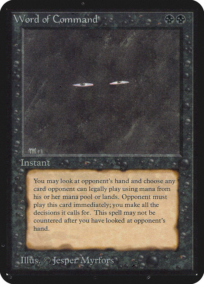 Word of Command [Limited Edition Alpha] | Game Haven TX