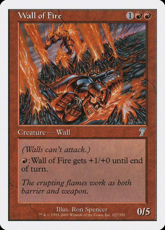Wall of Fire [Seventh Edition] | Game Haven TX