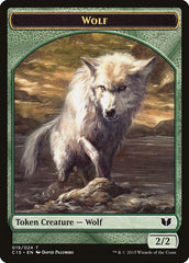Wolf // Zombie Double-Sided Token [Commander 2015 Tokens] | Game Haven TX