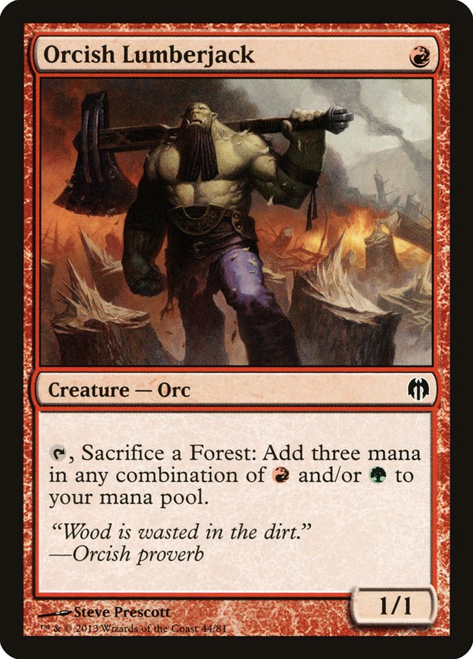 Orcish Lumberjack [Duel Decks: Heroes vs. Monsters] | Game Haven TX