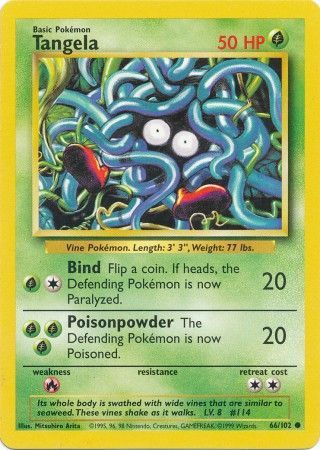 Tangela (66/102) [Base Set Unlimited] | Game Haven TX