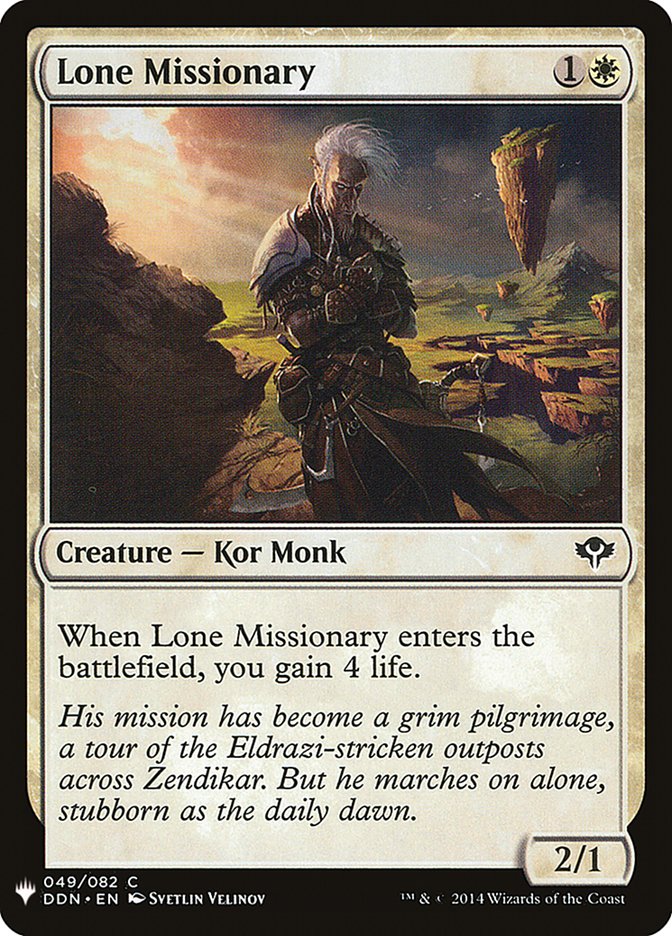 Lone Missionary [Mystery Booster] | Game Haven TX