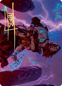 Toralf, God of Fury Art Card (Gold-Stamped Signature) [Kaldheim: Art Series] | Game Haven TX