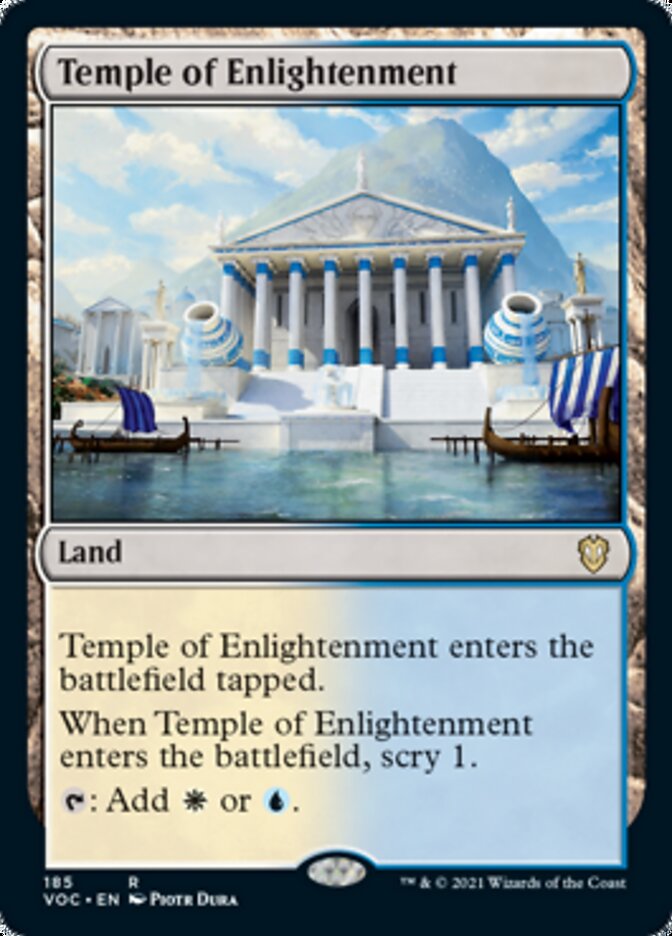 Temple of Enlightenment [Innistrad: Crimson Vow Commander] | Game Haven TX