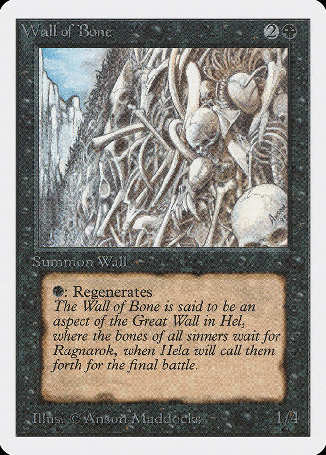 Wall of Bone [Unlimited Edition] | Game Haven TX