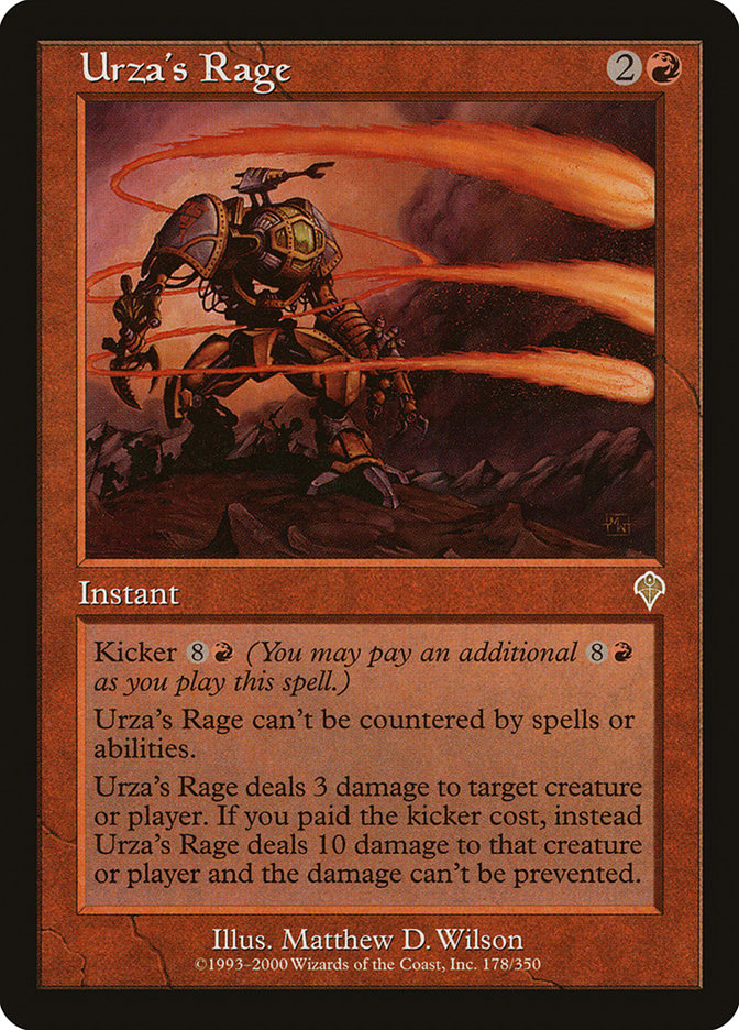 Urza's Rage [Invasion] | Game Haven TX