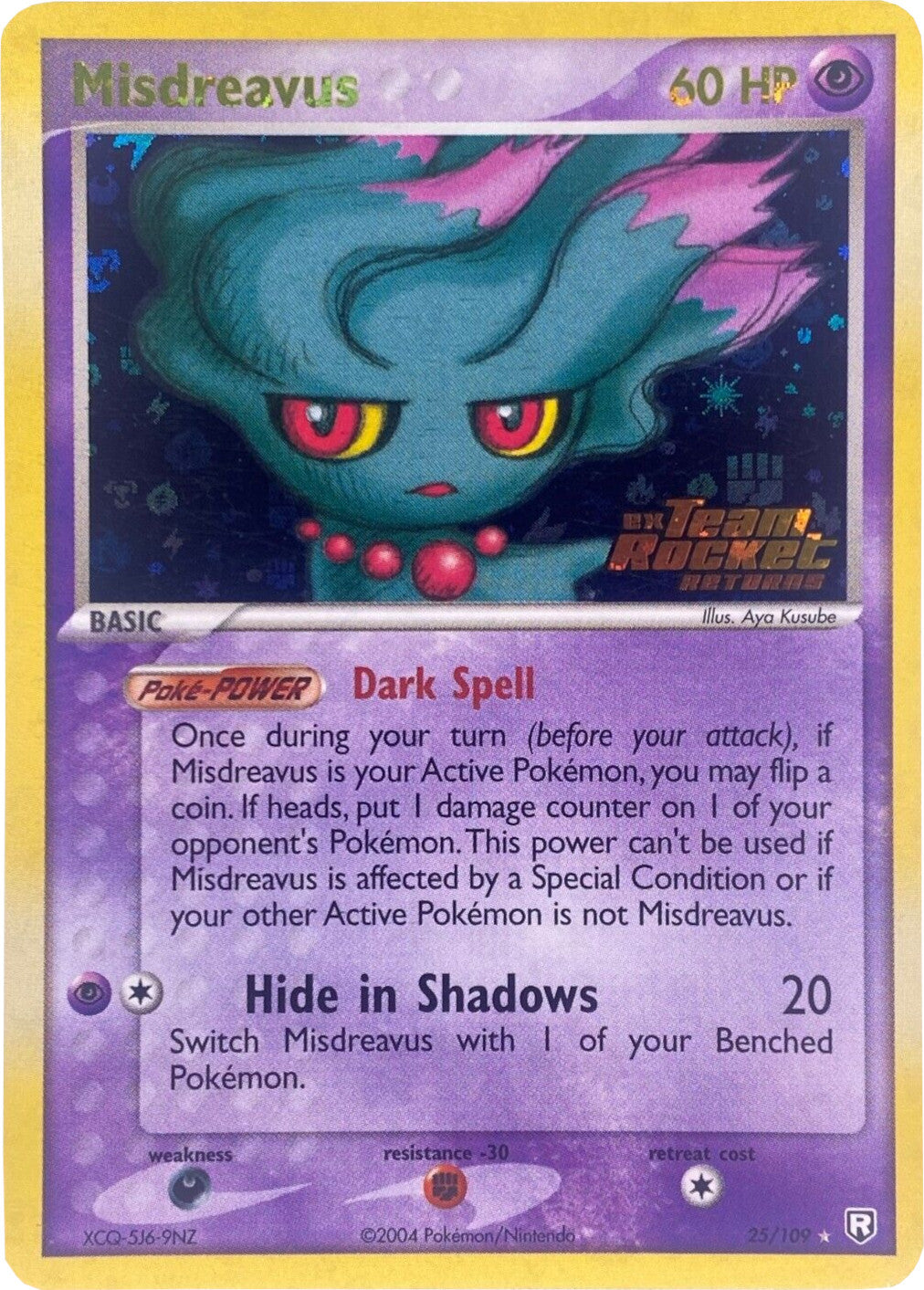 Misdreavus (25/109) (Stamped) [EX: Team Rocket Returns] | Game Haven TX