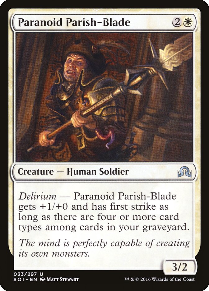 Paranoid Parish-Blade [Shadows over Innistrad] | Game Haven TX