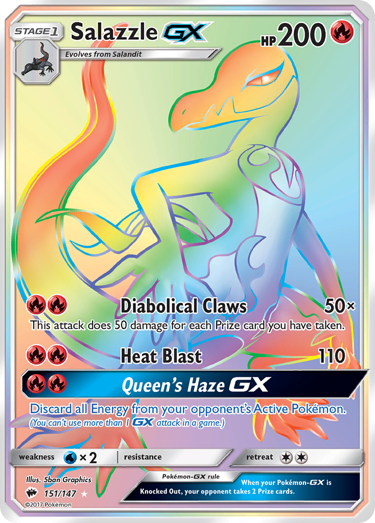 Salazzle GX (151/147) [Sun & Moon: Burning Shadows] | Game Haven TX
