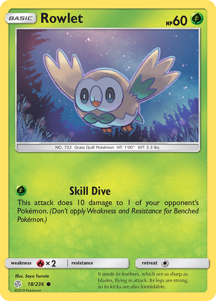 Rowlet (18/236) [Sun & Moon: Cosmic Eclipse] | Game Haven TX