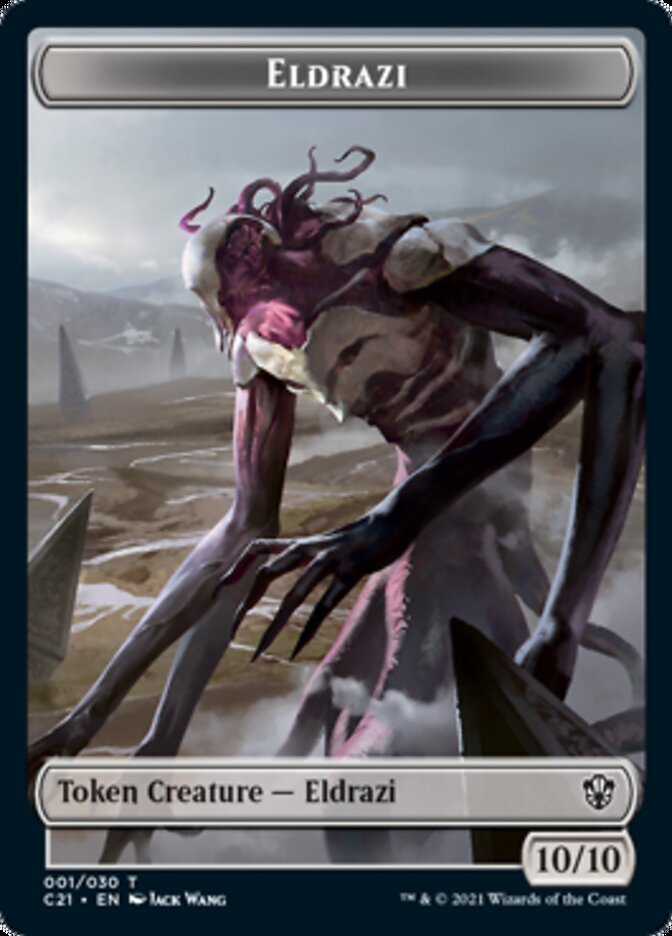 Eldrazi // Champion of Wits Token [Commander 2021 Tokens] | Game Haven TX