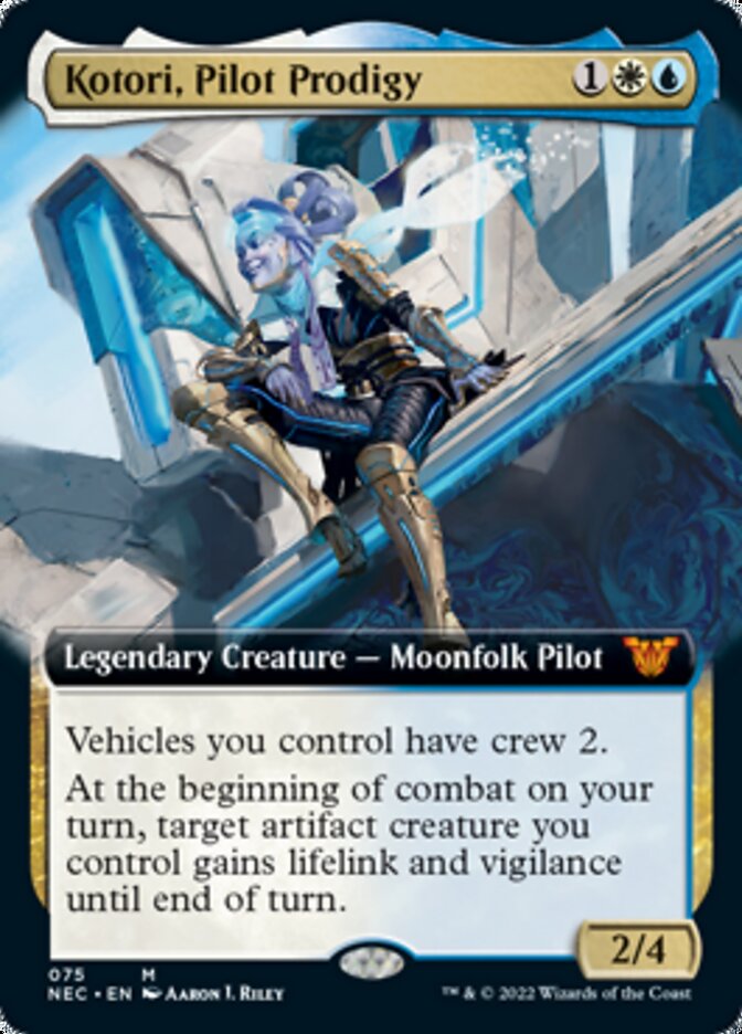 Kotori, Pilot Prodigy (Extended) [Kamigawa: Neon Dynasty Commander] | Game Haven TX