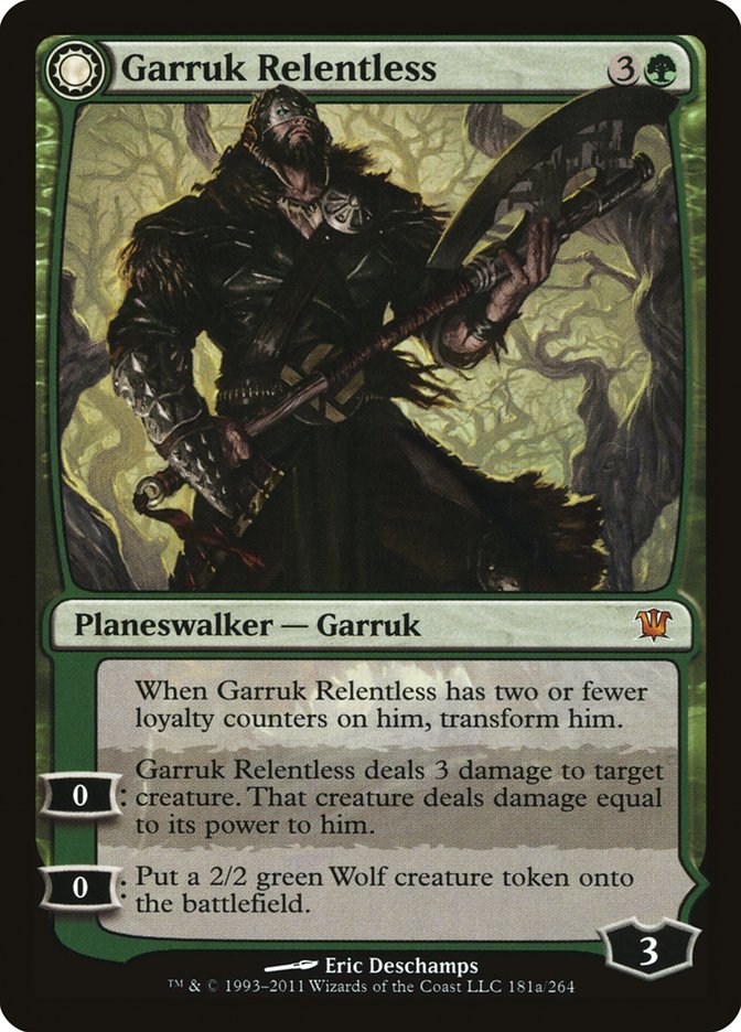 Garruk Relentless // Garruk, the Veil-Cursed [Innistrad] | Game Haven TX
