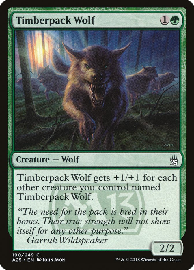 Timberpack Wolf [Masters 25] | Game Haven TX