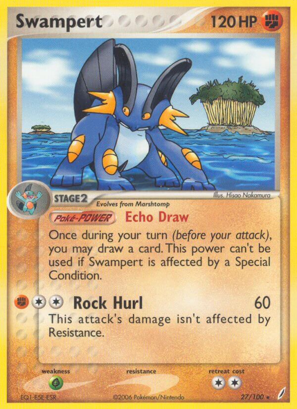 Swampert (27/100) (Theme Deck Exclusive) [EX: Crystal Guardians] | Game Haven TX