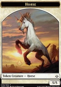 Horse // Warrior Double-sided Token [Hour of Devastation Tokens] | Game Haven TX