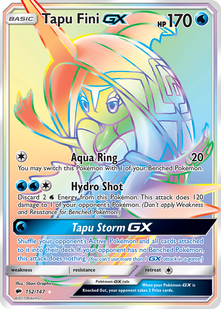 Tapu Fini GX (152/147) [Sun & Moon: Burning Shadows] | Game Haven TX