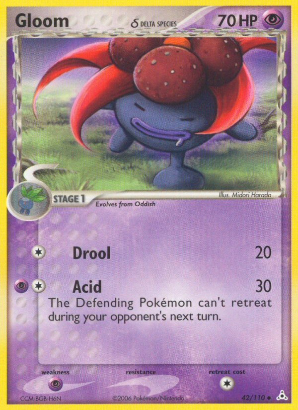 Gloom (42/110) (Delta Species) [EX: Holon Phantoms] | Game Haven TX