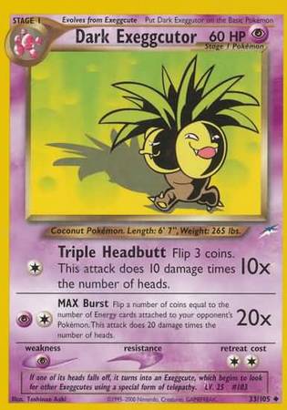 Dark Exeggutor (33/105) [Neo Destiny Unlimited] | Game Haven TX