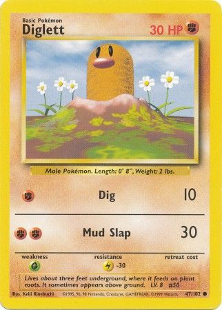 Diglett (47/102) [Base Set Unlimited] | Game Haven TX