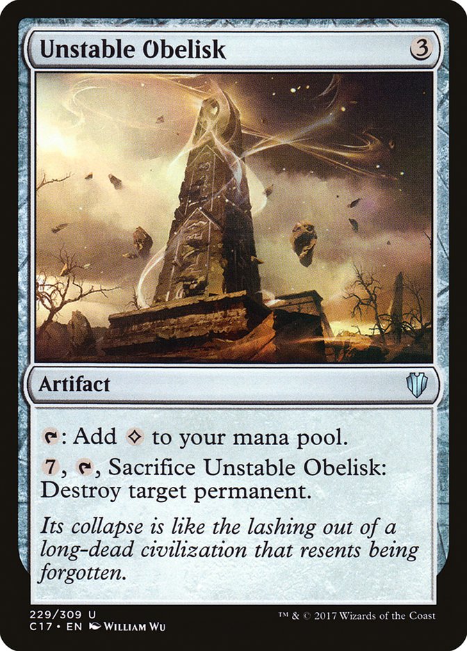Unstable Obelisk [Commander 2017] | Game Haven TX