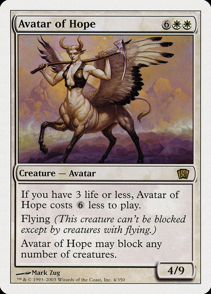Avatar of Hope [Eighth Edition] | Game Haven TX