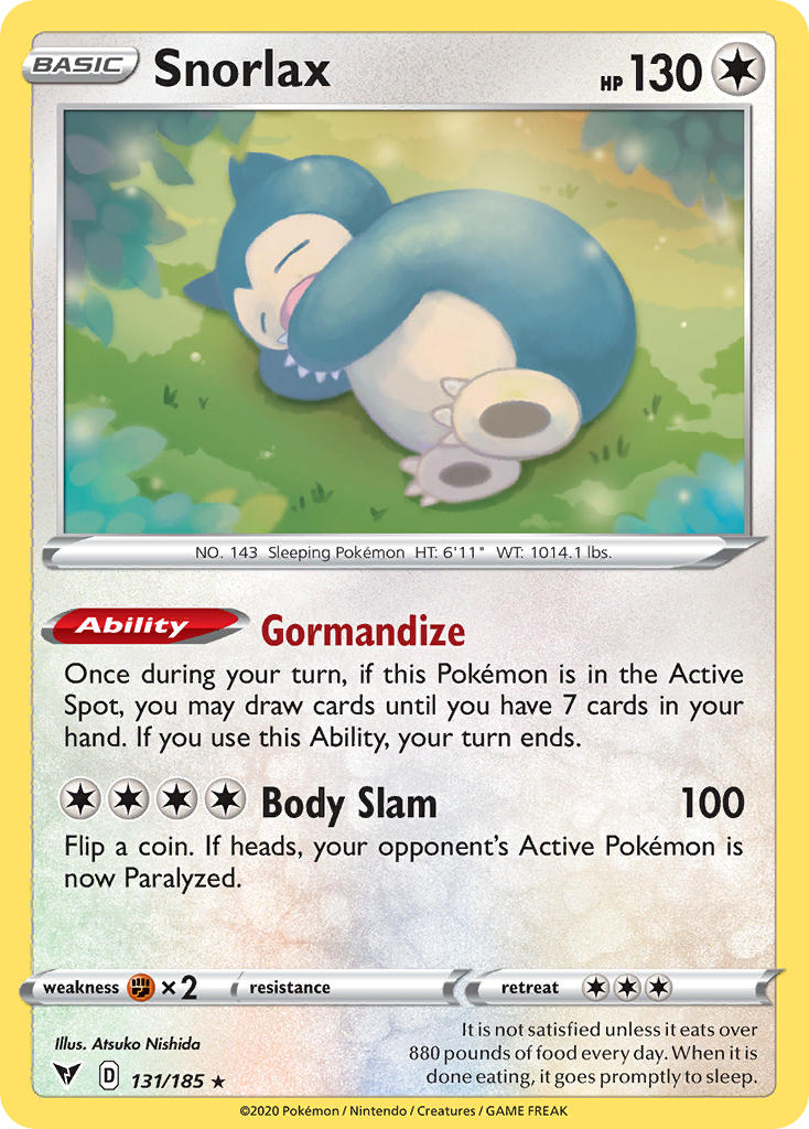 Snorlax (131/185) [Sword & Shield: Vivid Voltage] | Game Haven TX