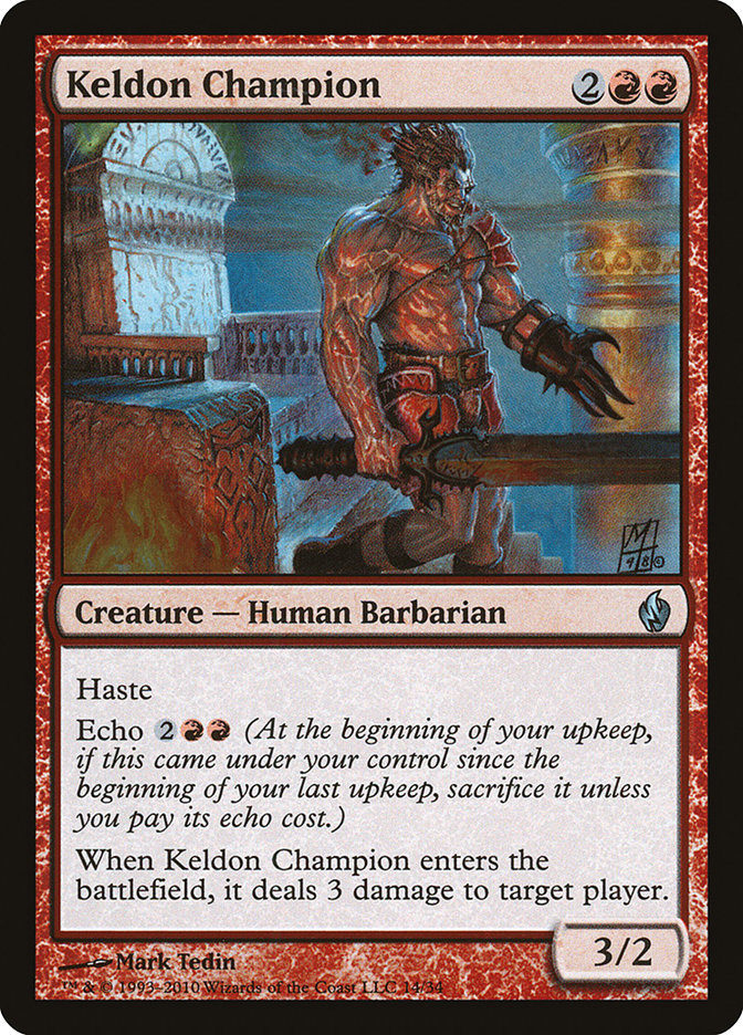 Keldon Champion [Premium Deck Series: Fire and Lightning] | Game Haven TX