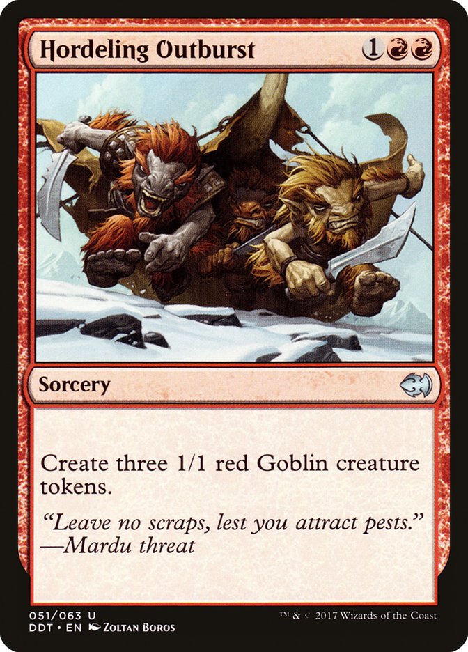 Hordeling Outburst [Duel Decks: Merfolk vs. Goblins] | Game Haven TX