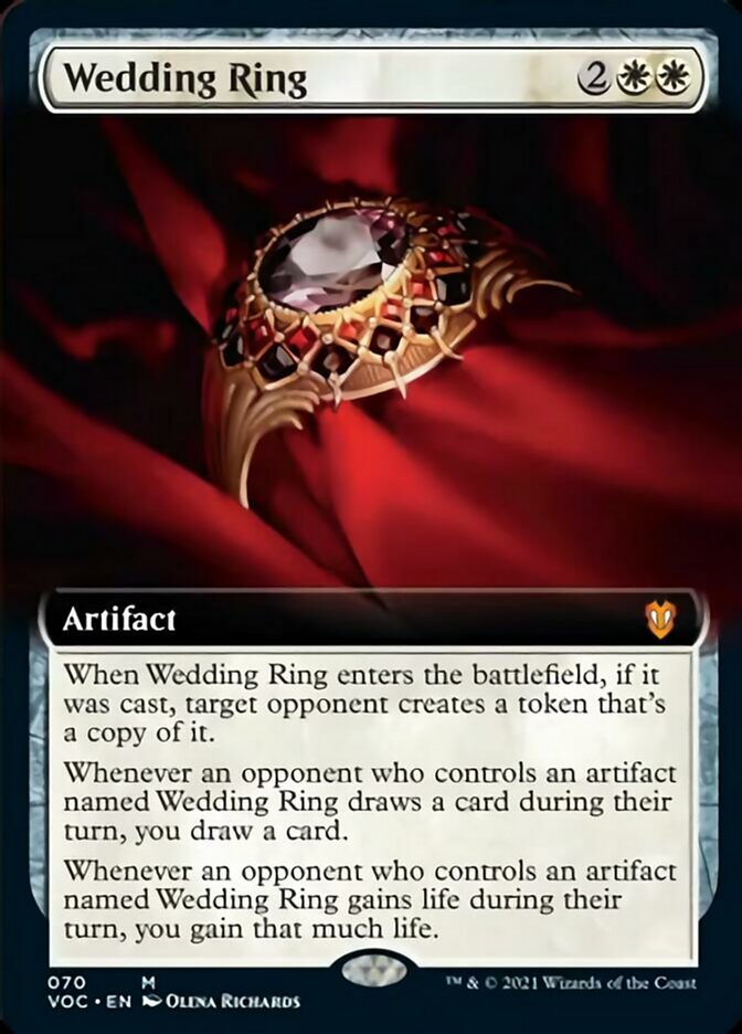 Wedding Ring (Extended) [Innistrad: Crimson Vow Commander] | Game Haven TX